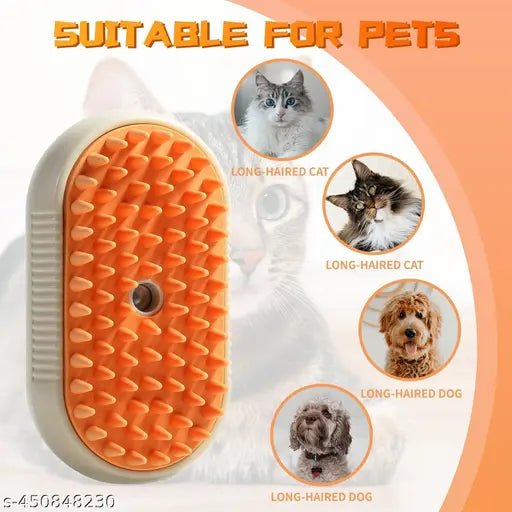 3 in 1 Pet Hair Removal Steam Comb, Perfect for Both Cats & Dogs 🐶🐱 - Yesh Mart