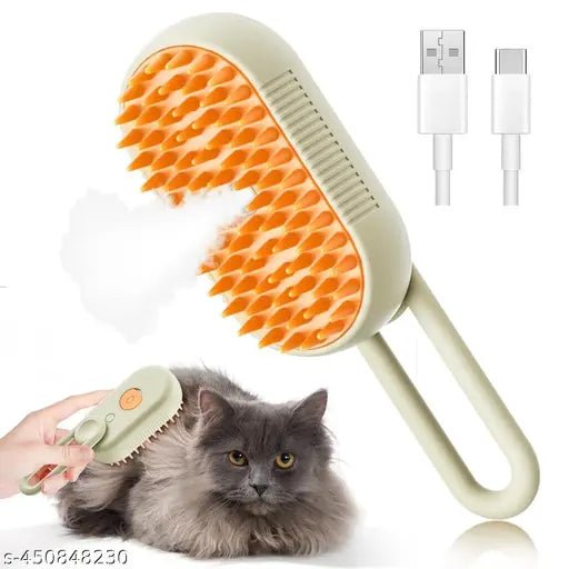 3 in 1 Pet Hair Removal Steam Comb, Perfect for Both Cats & Dogs 🐶🐱 - Yesh Mart