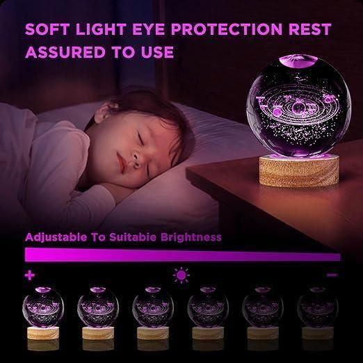 3D Crystal Lamp Ball(Assorted Design) - Yesh Mart
