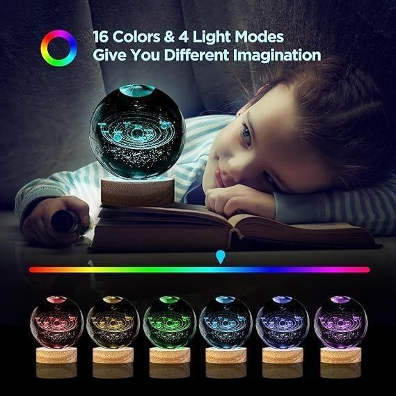 3D Crystal Lamp Ball(Assorted Design) - Yesh Mart