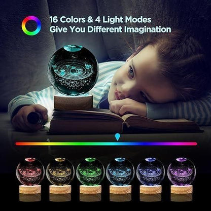 3D Crystal Lamp Ball(Assorted Design) - Yesh Mart