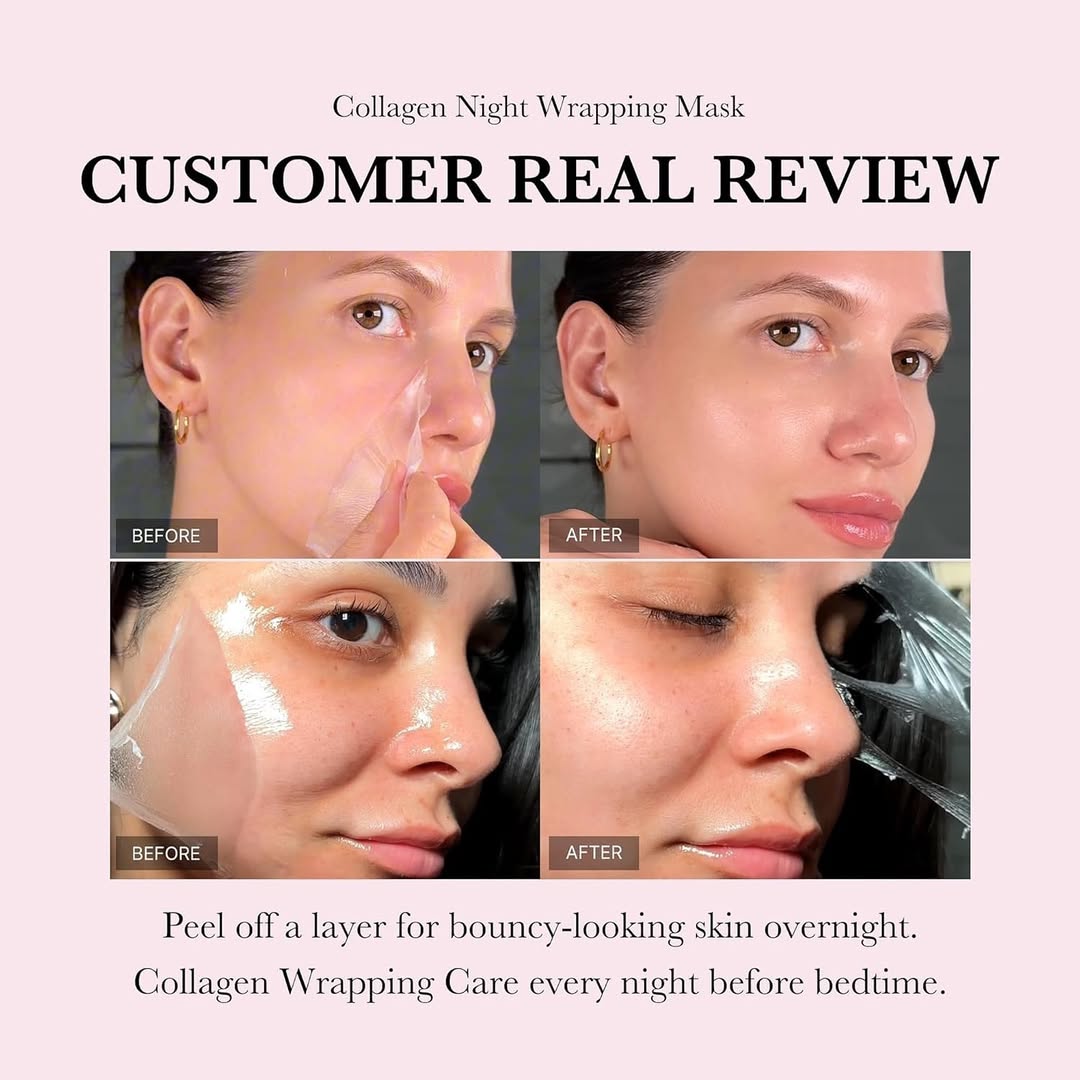 Collagen Night Wrapping Peel Off Mask (Buy 1 Get 1) - Yesh Mart