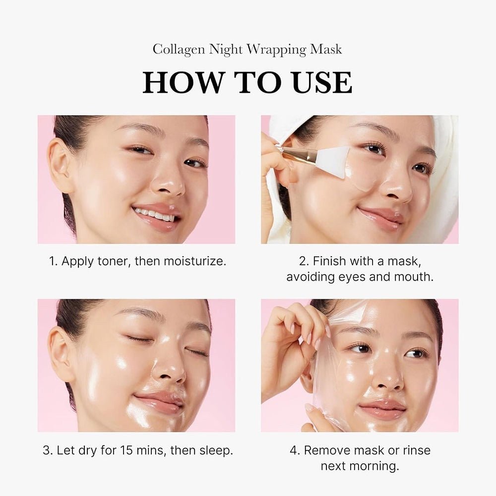 Collagen Night Wrapping Peel Off Mask (Buy 1 Get 1) - Yesh Mart