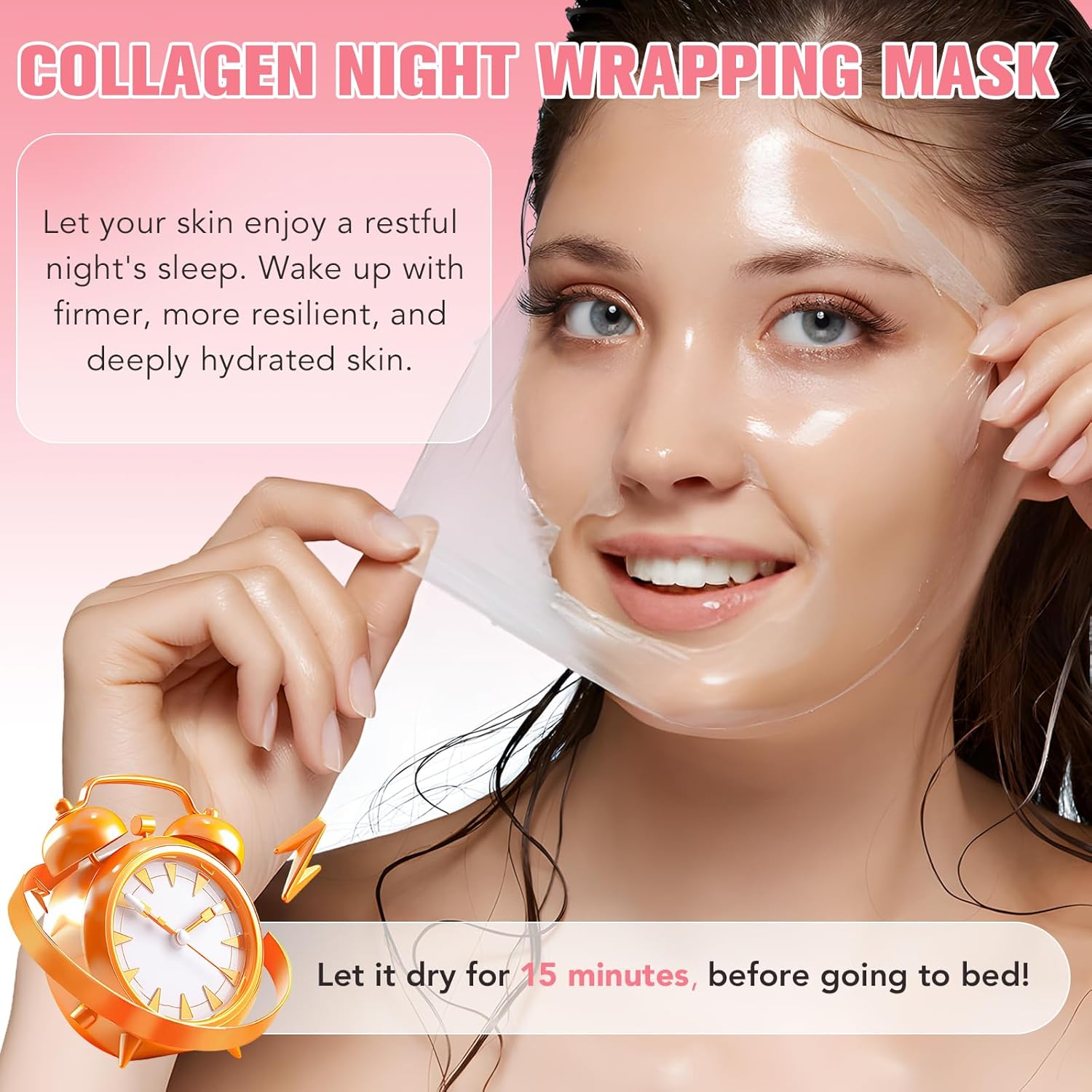Collagen Night Wrapping Peel Off Mask (Buy 1 Get 1) - Yesh Mart