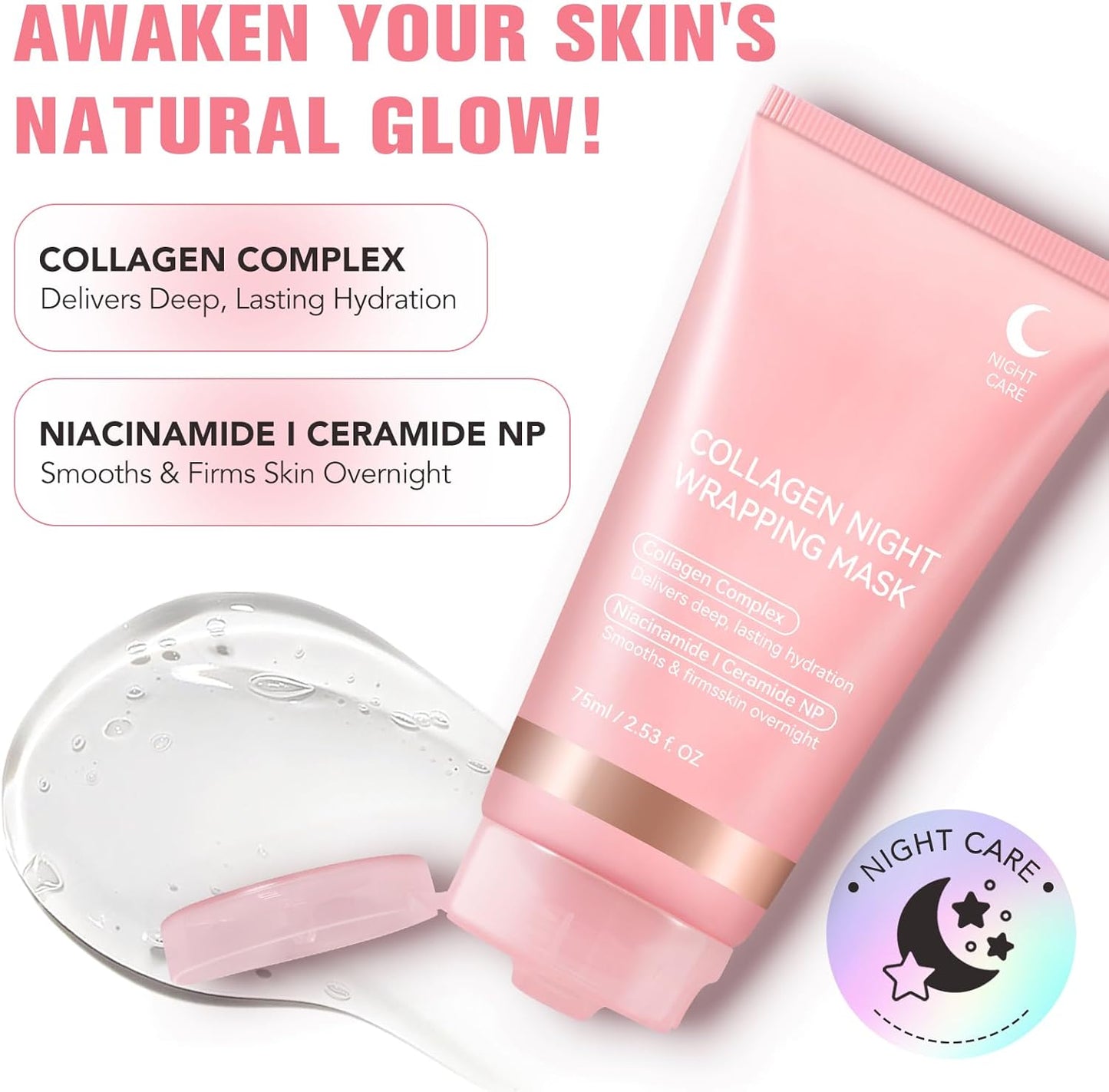 Collagen Night Wrapping Peel Off Mask (Buy 1 Get 1) - Yesh Mart