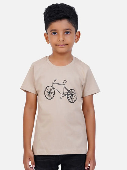 Cotton Printed T-shirt for Boy and Girl - Cycle - Web Bazzar