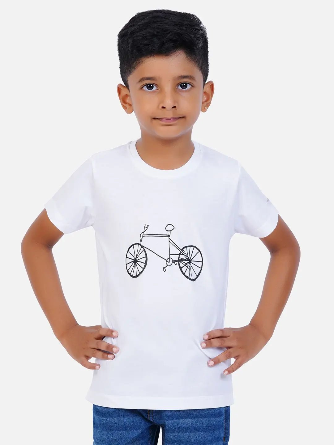 Cotton Printed T-shirt for Boy and Girl - Cycle - Web Bazzar