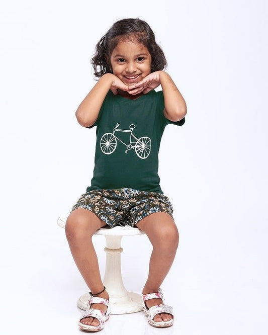 Cotton Printed T-shirt for Boy and Girl - Cycle - Web Bazzar