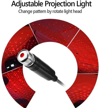 𝗕𝘂𝘆 𝟭 𝗚𝗲𝘁 𝟭 𝗙𝗿𝗲𝗲 LuxuryLight™ | USB Car Roof Star Light Mini Projector - Yesh Mart