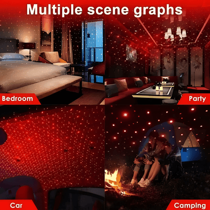 𝗕𝘂𝘆 𝟭 𝗚𝗲𝘁 𝟭 𝗙𝗿𝗲𝗲 LuxuryLight™ | USB Car Roof Star Light Mini Projector - Yesh Mart