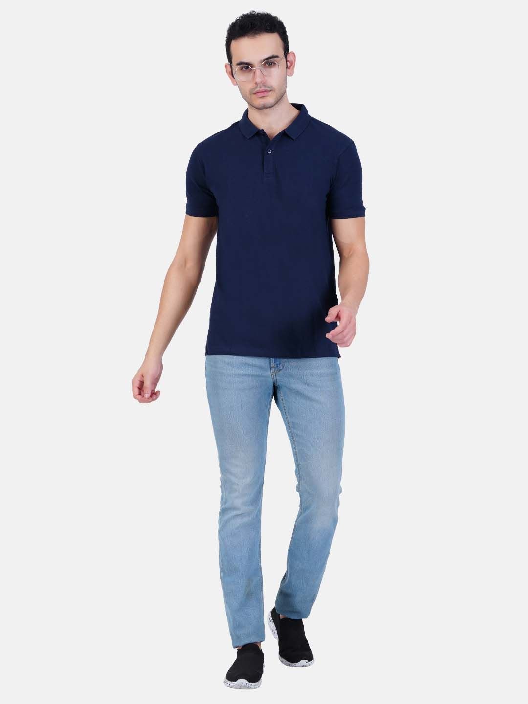 Polo T-Shirt for Men and Women - Navy Blue - Web Bazzar