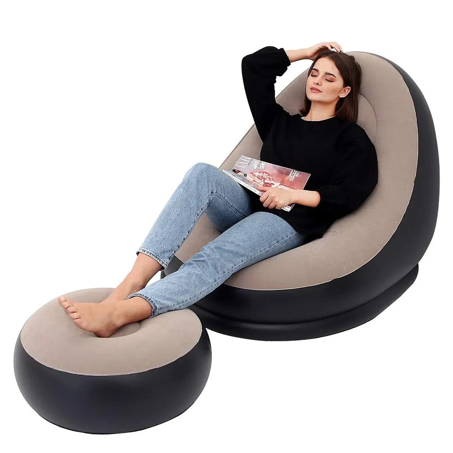 🔥Portable Indoor/Outdoor Air Couch + Pump🔥 - Yesh Mart