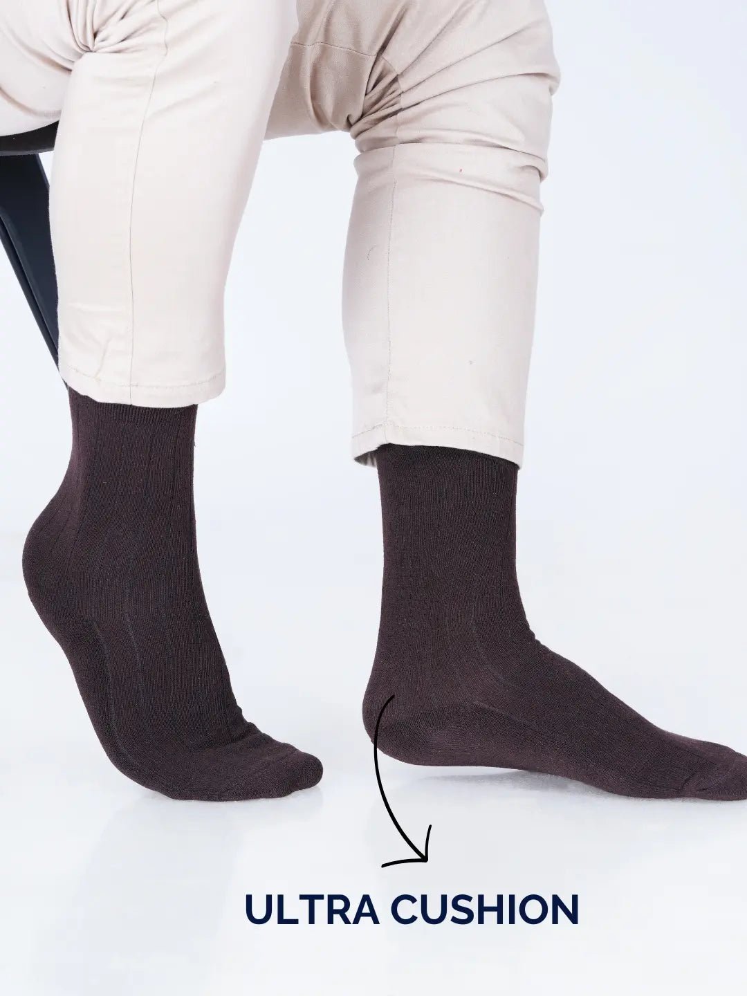 Premium Cotton Crew Dress Socks for Men and Women Pack of 2 Pairs - Web Bazzar