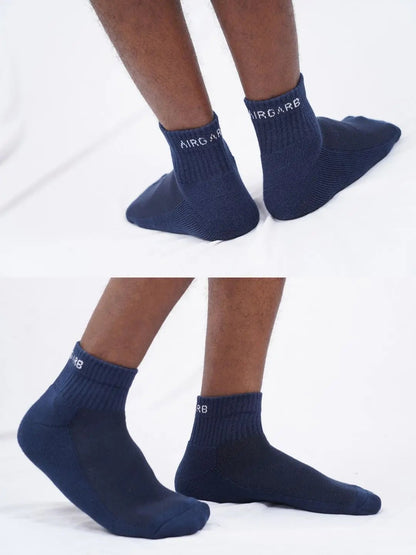 Pure Cotton Ankle Socks for Men and Women Pack of 3 Pairs - Web Bazzar