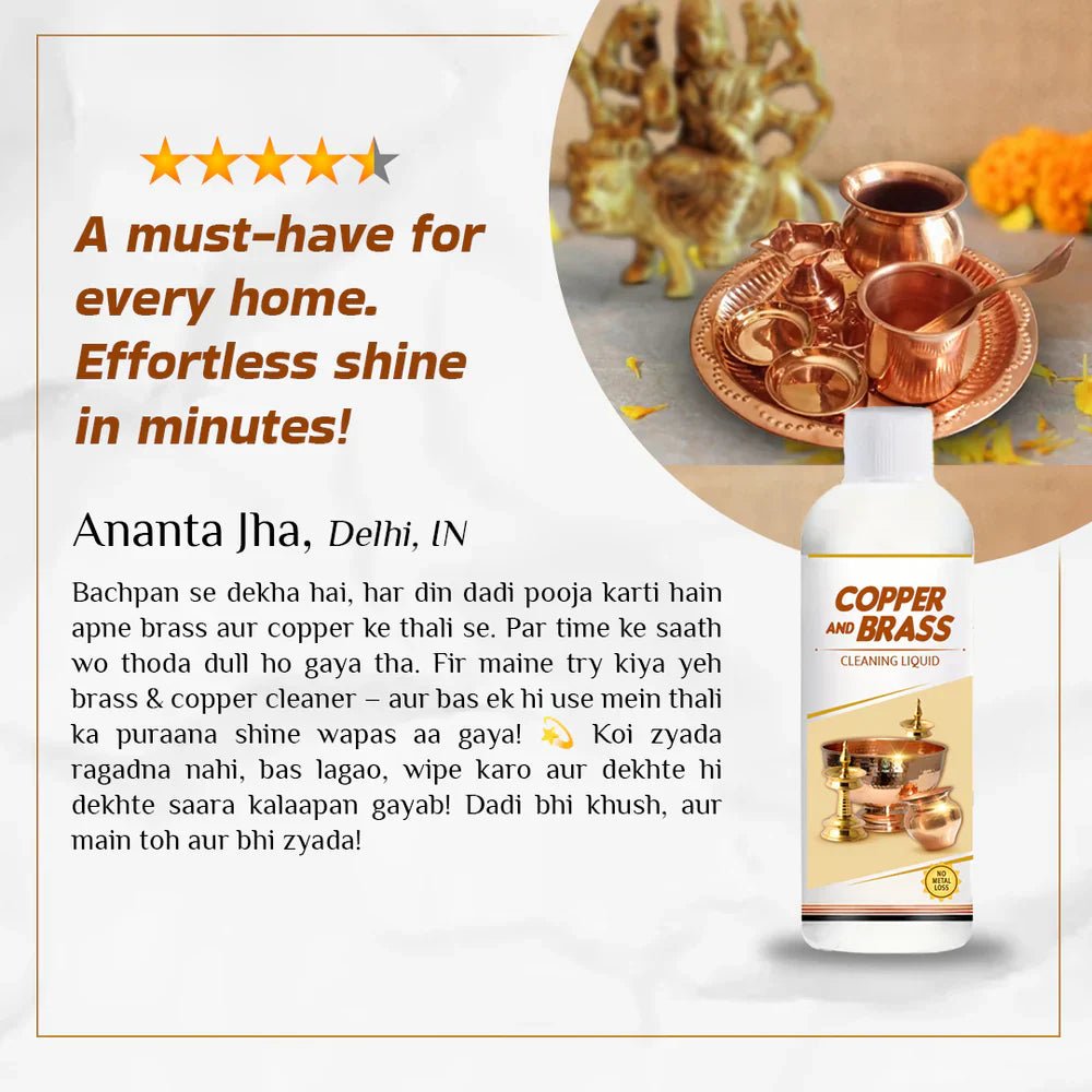 ShineBright™ - Instant Copper & Brass Cleaning Liquid ✨🥇 (Buy 1 Get 1 Free🔥🔥) Limited Period Offer - Yesh Mart
