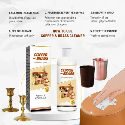 ShineBright™ - Instant Copper & Brass Cleaning Liquid ✨🥇 (Buy 1 Get 1 Free🔥🔥) Limited Period Offer - Yesh Mart
