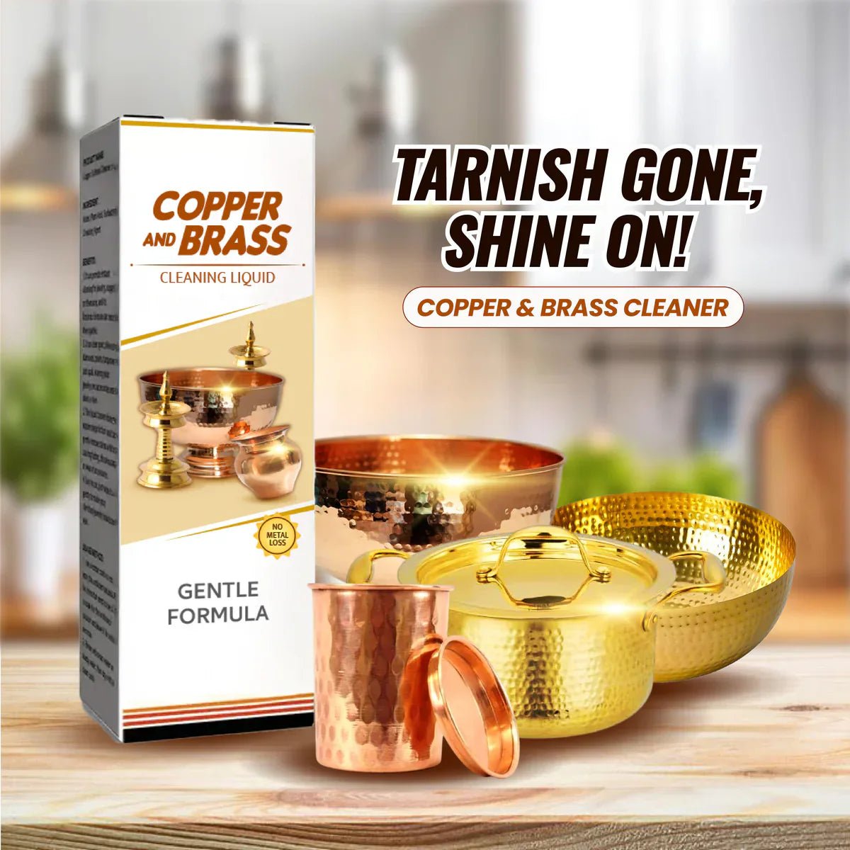 ShineBright™ - Instant Copper & Brass Cleaning Liquid ✨🥇 (Buy 1 Get 1 Free🔥🔥) Limited Period Offer - Yesh Mart