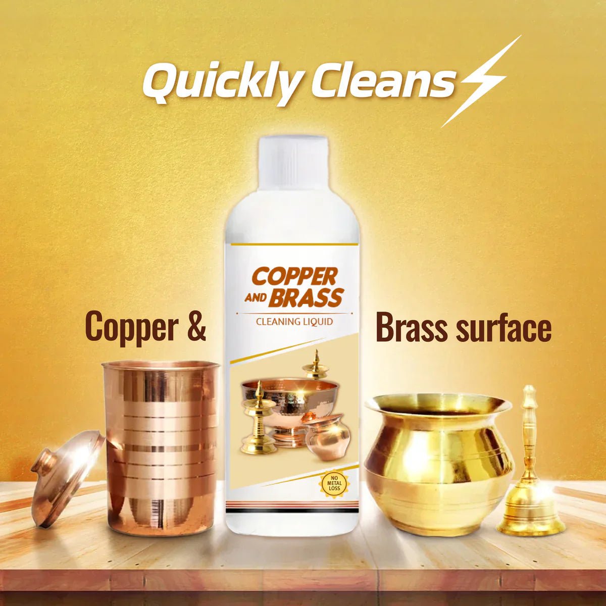 ShineBright™ - Instant Copper & Brass Cleaning Liquid ✨🥇 (Buy 1 Get 1 Free🔥🔥) Limited Period Offer - Yesh Mart