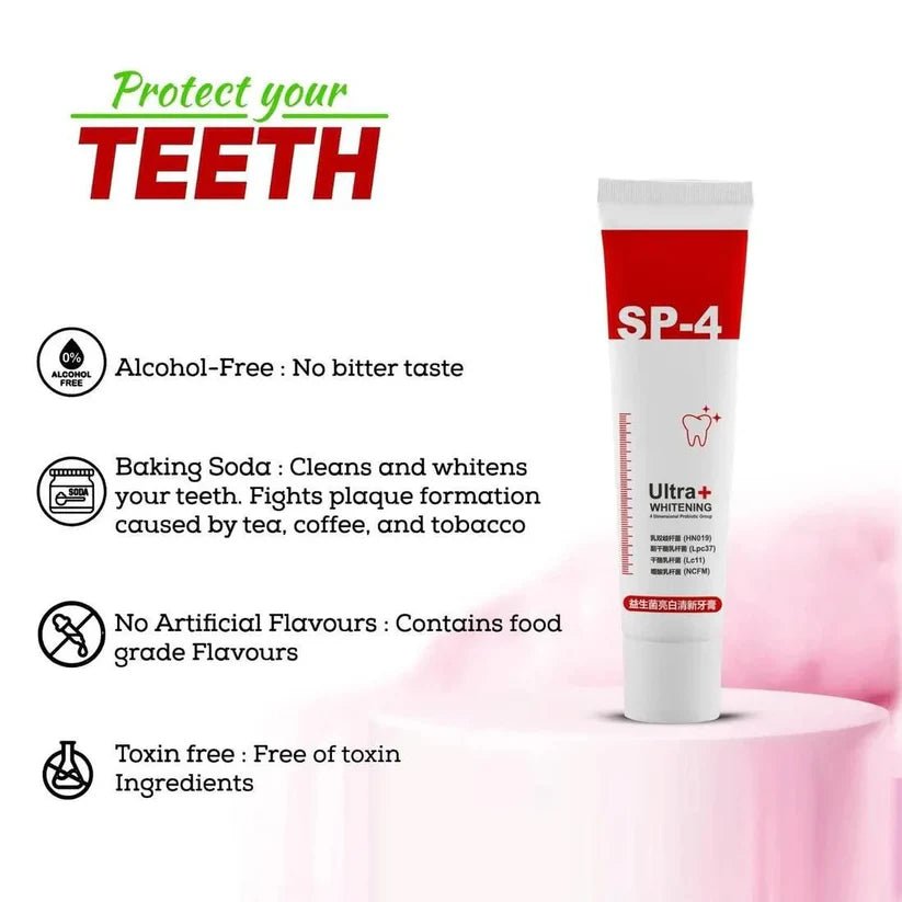SP4 Ultra Whitening Probiotic Toothpaste - Yesh Mart