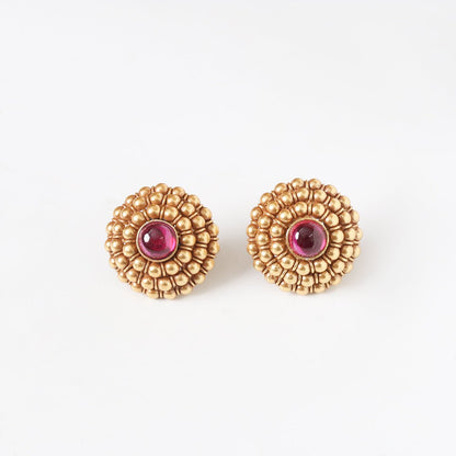 Traditional Gold Plated Studds - Web Bazzar