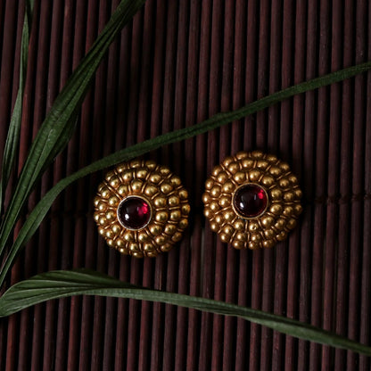 Traditional Gold Plated Studds - Web Bazzar