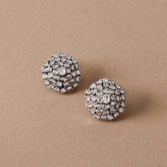 Victorian Moissanite Studs - Web Bazzar