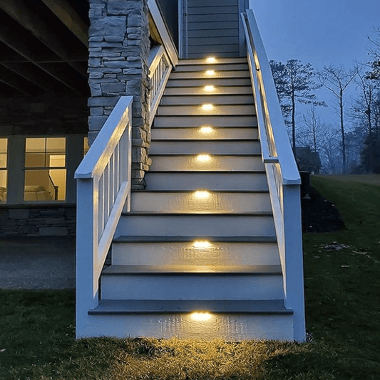 Wireless Solar Deck Lights Outdoor Pack of 4 - Yesh Mart